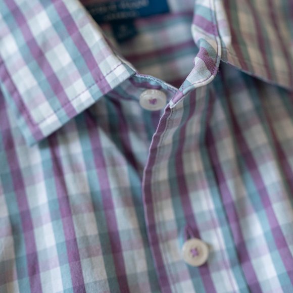 Cole Haan Grand OS Button Down Dress Shirt Size M - Picture 6 of 7